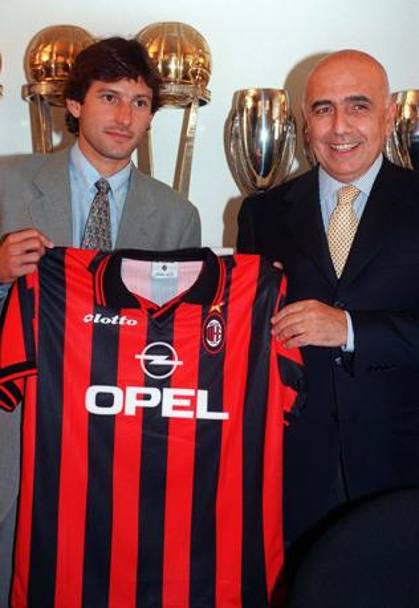 Adriano Galliani con Leonardo nel 1997